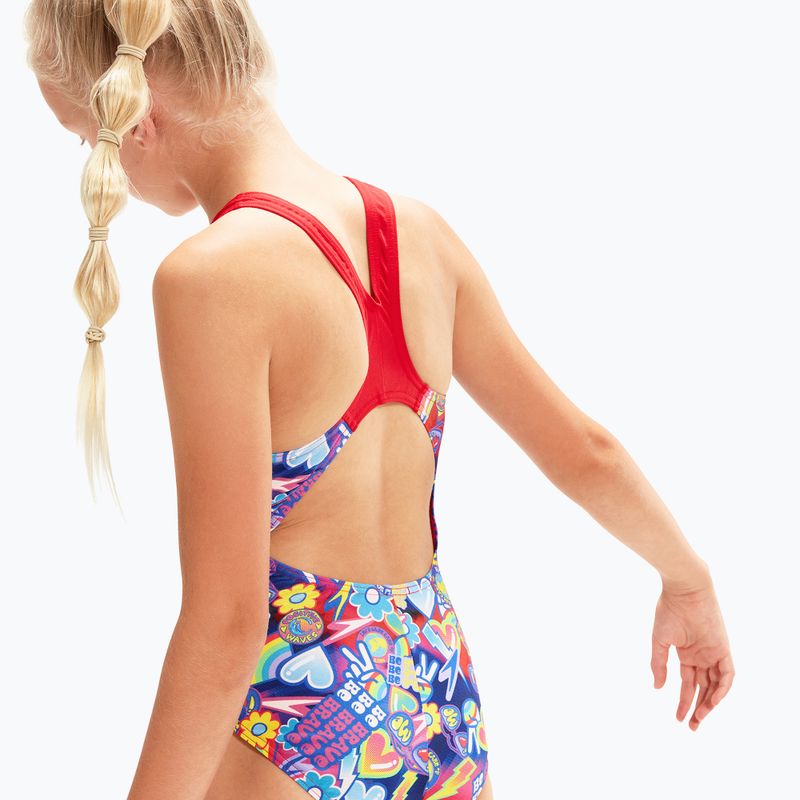 Купальник суцільний дитячий  Speedo Digital Allover Splashback блакитно-червоний 8-00262314742 8