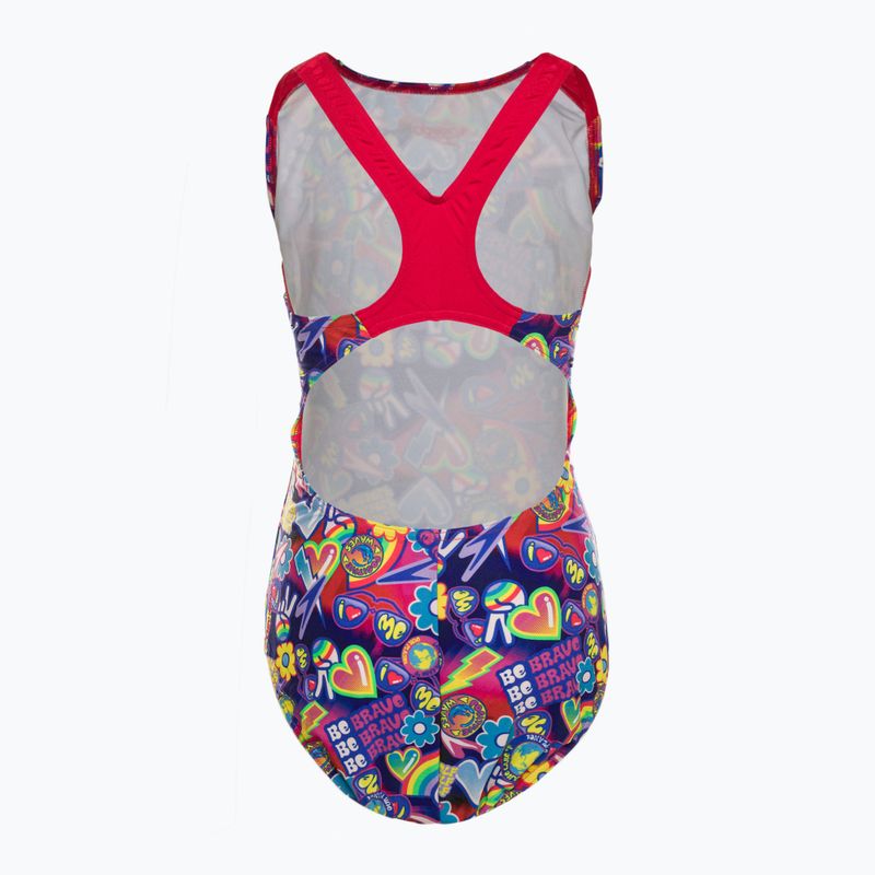 Купальник суцільний дитячий  Speedo Digital Allover Splashback блакитно-червоний 8-00262314742 2