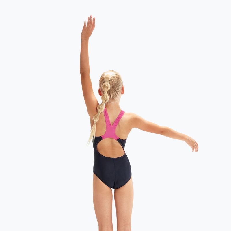 Купальник суцільний дитячий  Speedo Digital Placement Splashback синьо-рожевий 8-00262714741 3