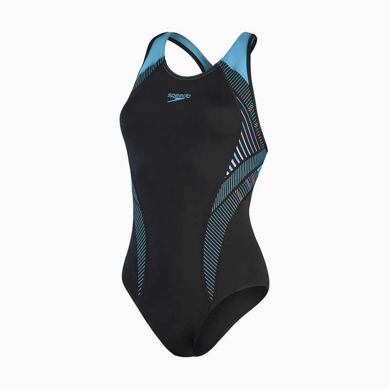 Плавальний костюм Speedo Plastisol Laneback чорний 8-00305414840 4