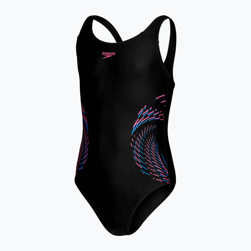 Купальник суцільний дитячий  Speedo Plastisol Placement Muscleback чорний 8-0832414379 3