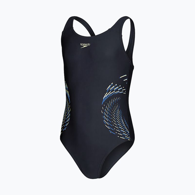 Купальник суцільний дитячий  Speedo Plastisol Placement Muscleback чорний 8-0832414380 3