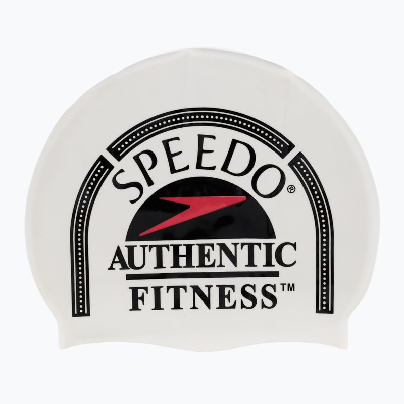 Шапочка для плавання Speedo Printed Silicone біла 8-0838514630
