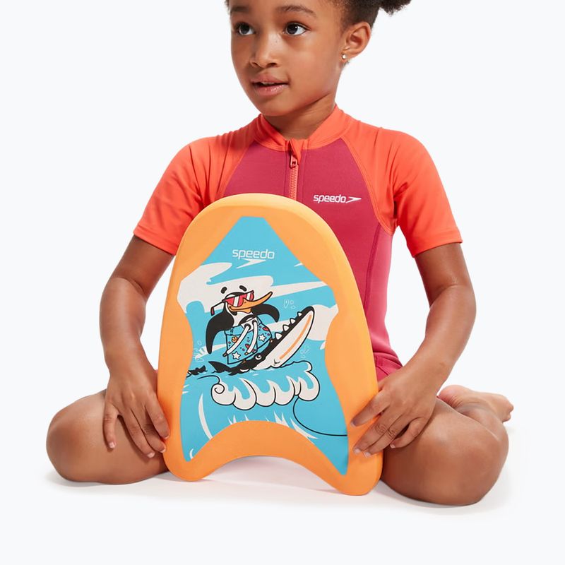 Дошка для плавання Speedo Turtle Printed Float chima azue blue/fluro orange 6