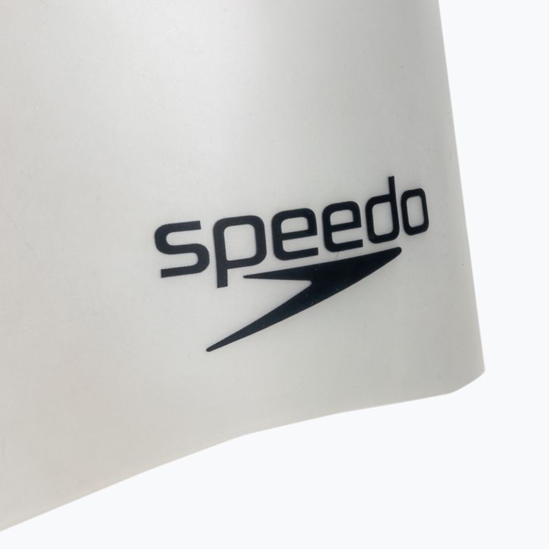 Шапочка для плавання Speedo Plain Moulded Silicone white pearlescent 3
