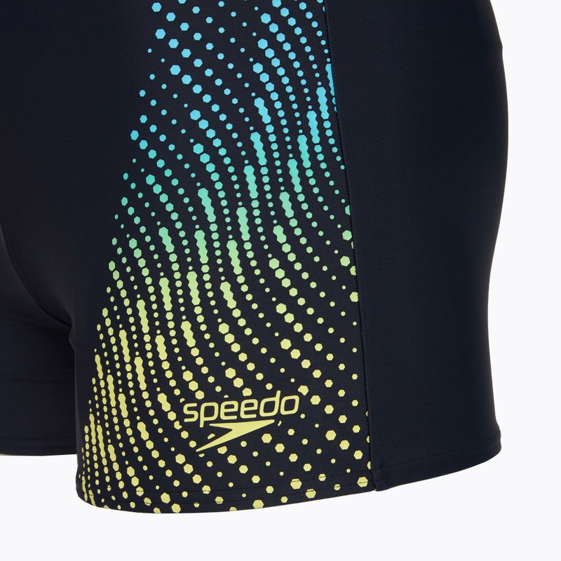 Плавки чоловічі Speedo Placement Aquashort blue/yellow 3