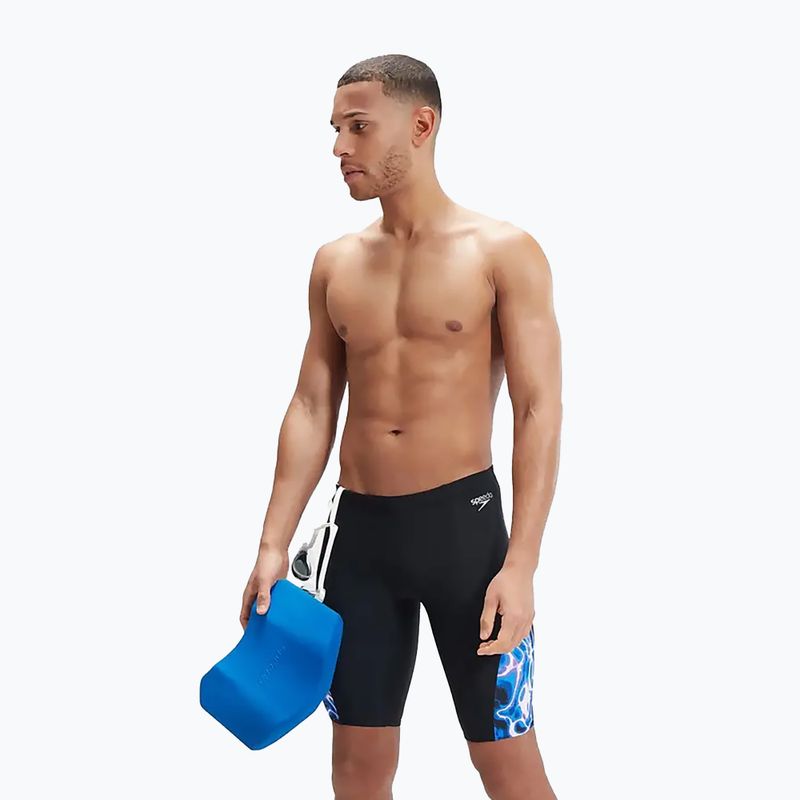 Чоловічі плавки Speedo Allover Digi V-Cut чорний/синій 12