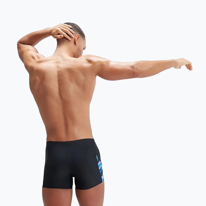 Чоловічі плавки-боксери Speedo Allover Digi V-Cut чорні/сині 9