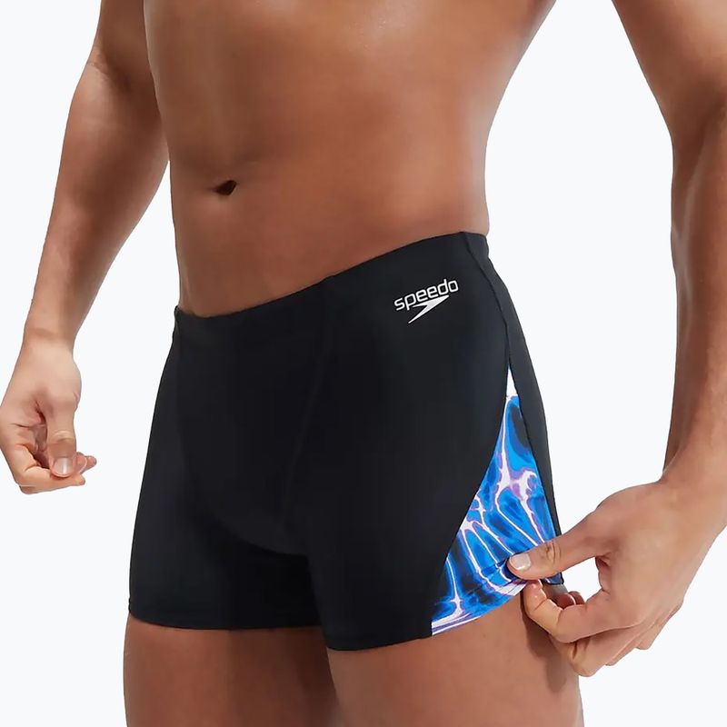 Чоловічі плавки-боксери Speedo Allover Digi V-Cut чорні/сині 10