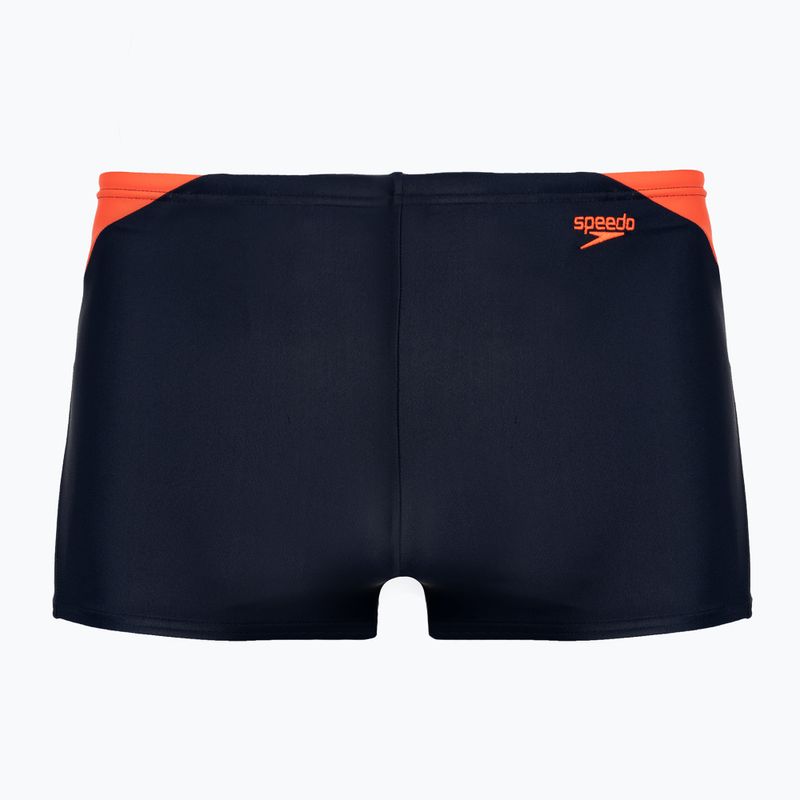 Дитячі плавки Speedo Hyper Boom Logo Splice темно-синій/помаранчевий