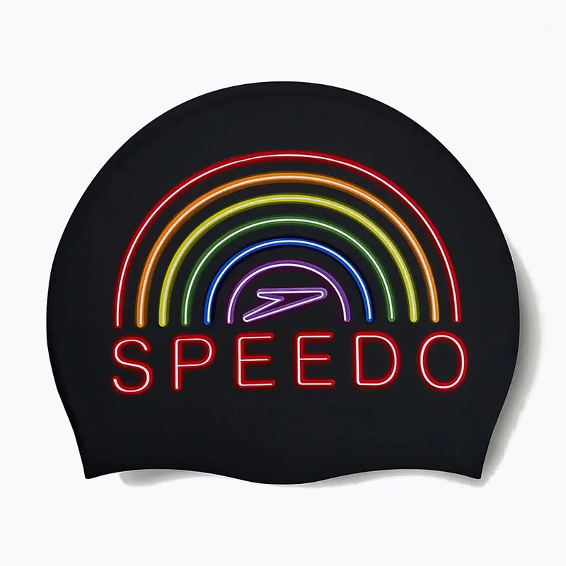 Шапочка для плавання Speedo з принтом із силіконової райдуги 2