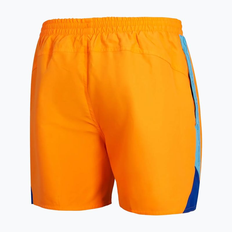 Шорти для плавання чоловічі Speedo Hyperboom Splice 16" mandarin peel/picton blue/true cobalt 2