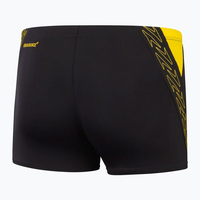 Плавки чоловічі Speedo Hyper Boom Splice black/lemon drizzle 2