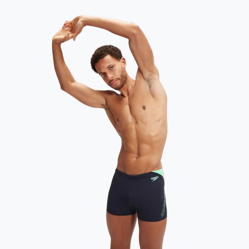 Плавки чоловічі Speedo Hyper Boom Splice true navy/herlequin green 5