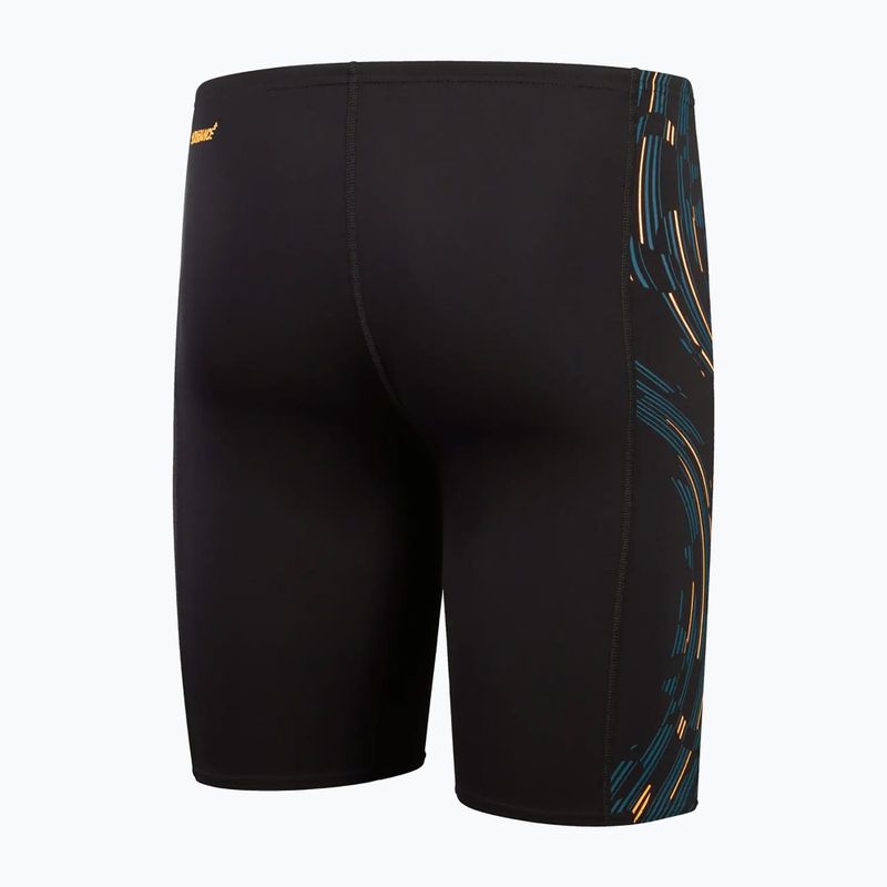 Плавки чоловічі Speedo Tech Panel black/mandarin peel/dark teal 2