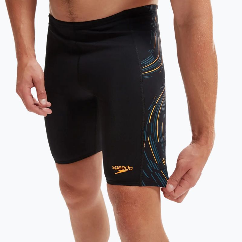 Плавки чоловічі Speedo Tech Panel black/mandarin peel/dark teal 7