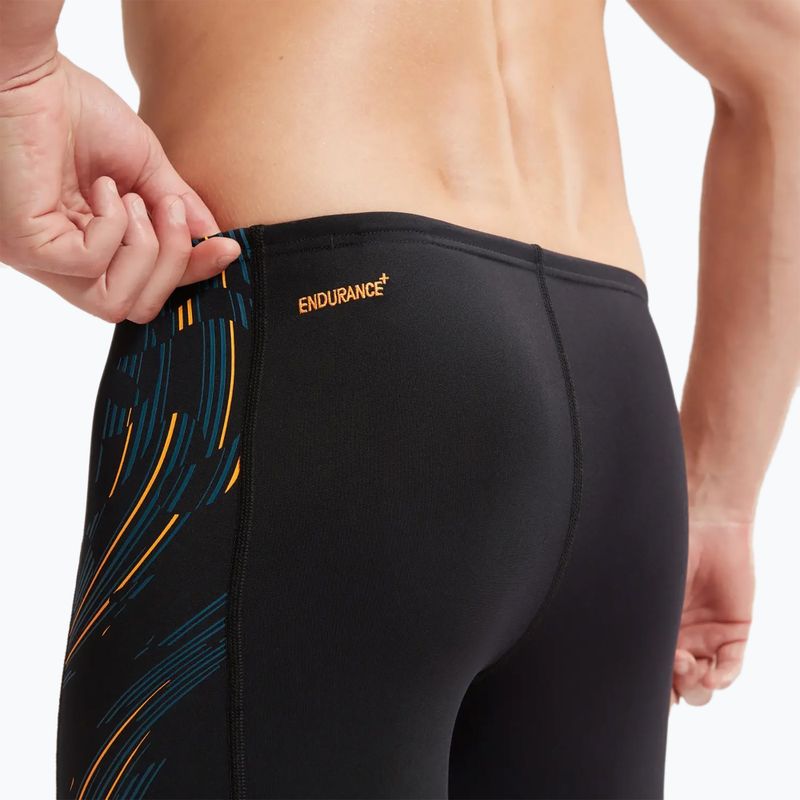 Плавки чоловічі Speedo Tech Panel black/mandarin peel/dark teal 8