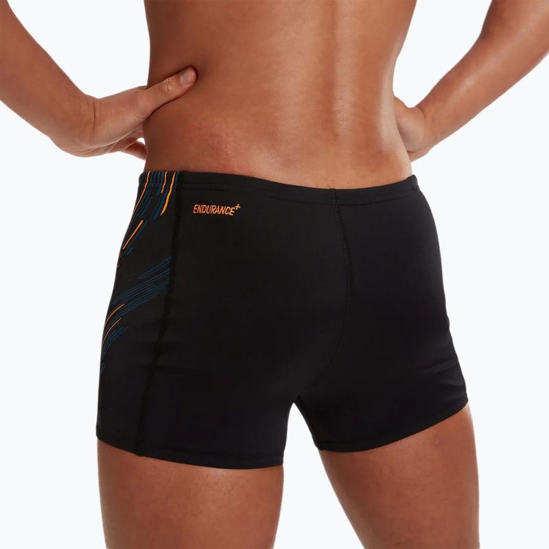 Плавки чоловічі Speedo Tech Panel black/mandarin peel/dark teal 8