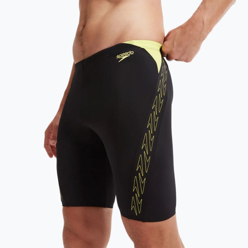 Плавки для плавання чоловічі Speedo Hyper Boom Splice black/lemon drizzle 7