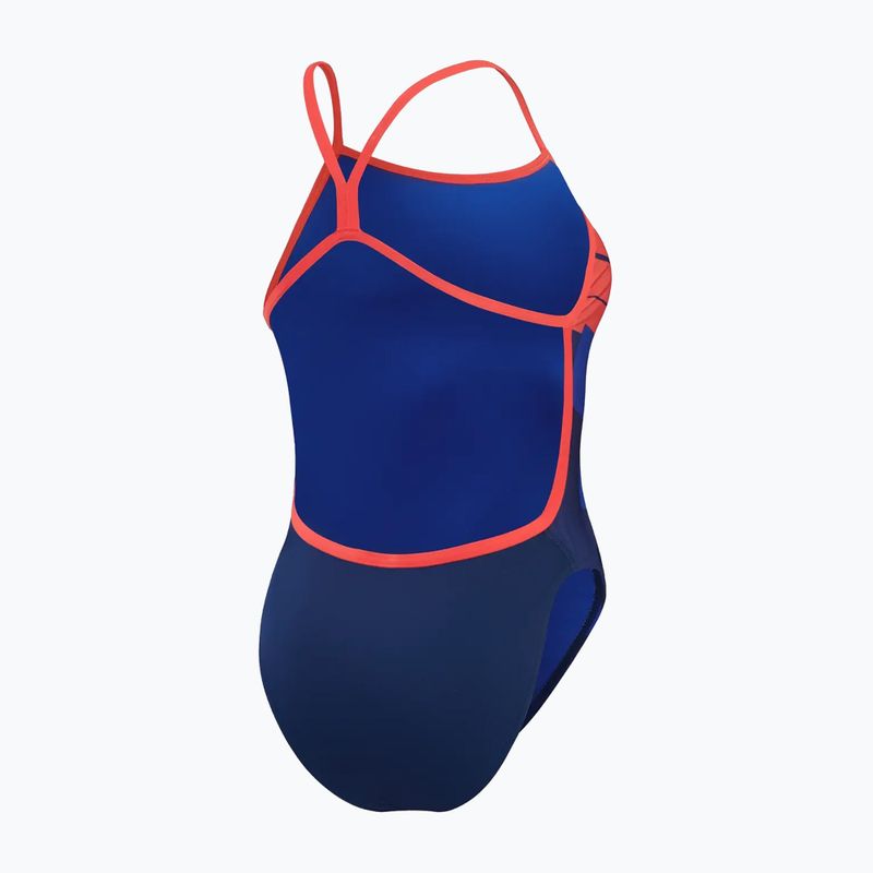 Купальник суцільний жіночий Speedo Placement Digital Vback cerulean blue/true cobalt/watermelon/white 3