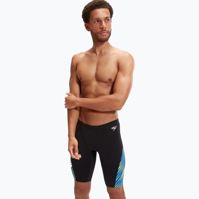 Плавки чоловічі Speedo Allover Digital V-Cut black/true cobalt 5