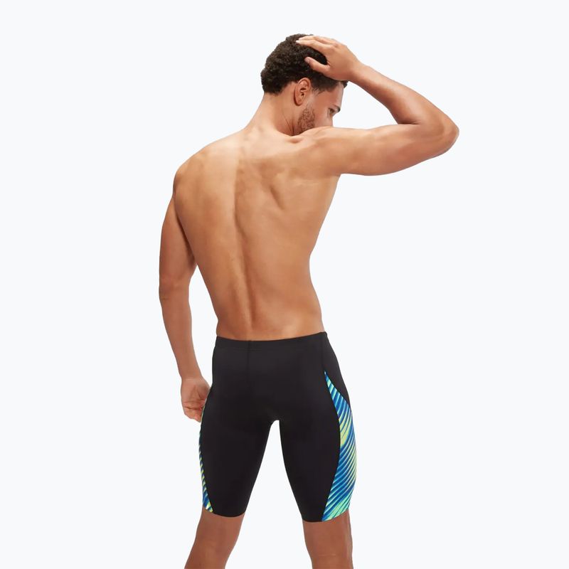 Плавки чоловічі Speedo Allover Digital V-Cut black/true cobalt 6