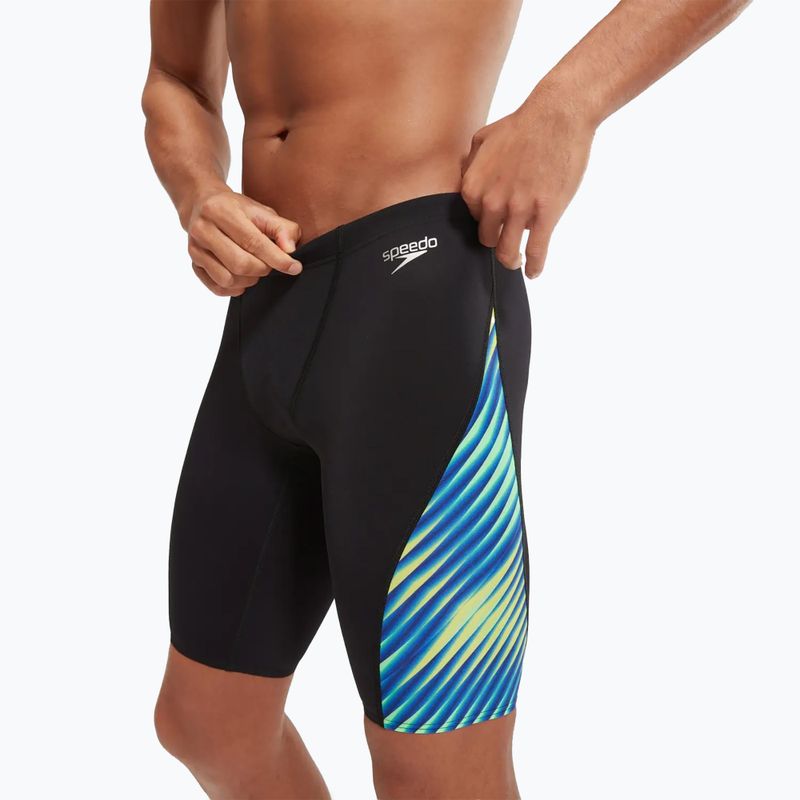 Плавки чоловічі Speedo Allover Digital V-Cut black/true cobalt 7