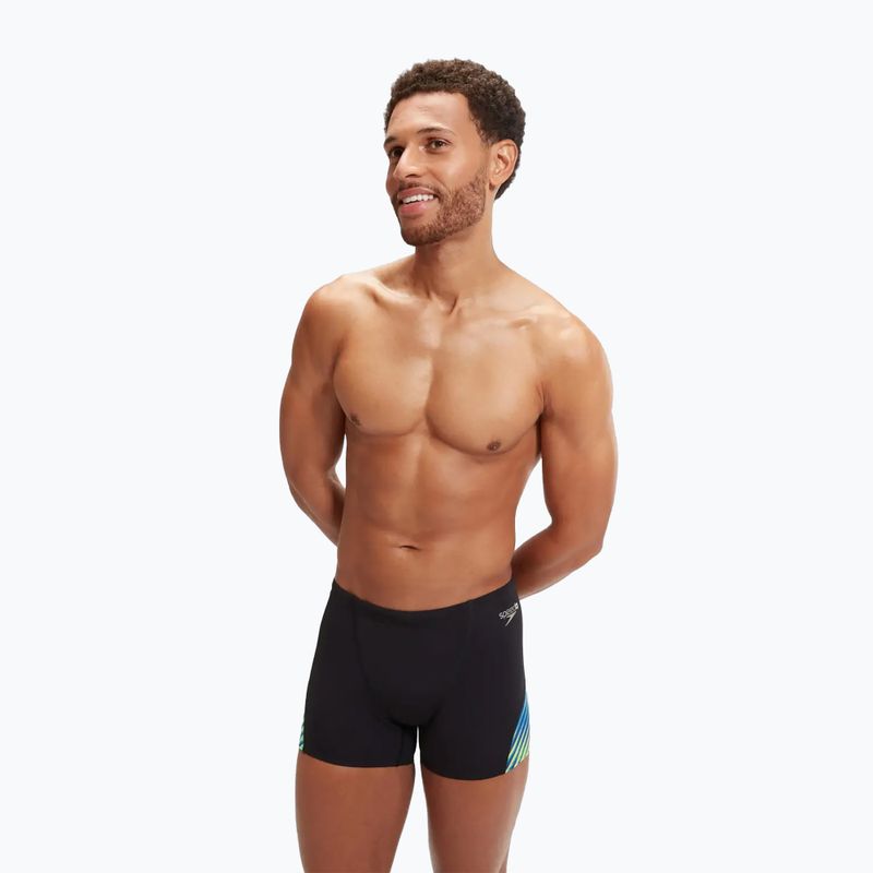Плавки чоловічі Speedo Allover Digital V-Cut Aquashort black/true cobalt 5
