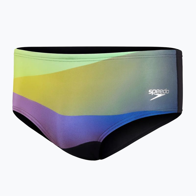 Плавки сліпи чоловічі Speedo Allover Digital Brief black/sweet purple