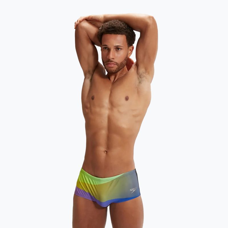 Плавки сліпи чоловічі Speedo Allover Digital Brief black/sweet purple 5