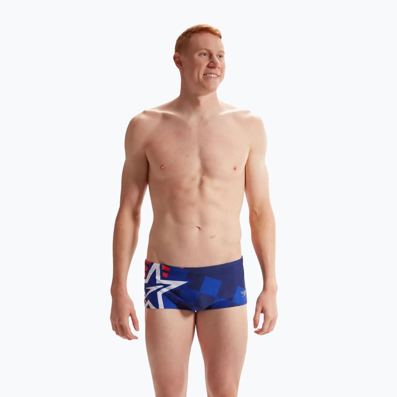 Плавки чоловічі Speedo Placement Digital Brief cerulean blue/true cobalt/watermelon/white 5