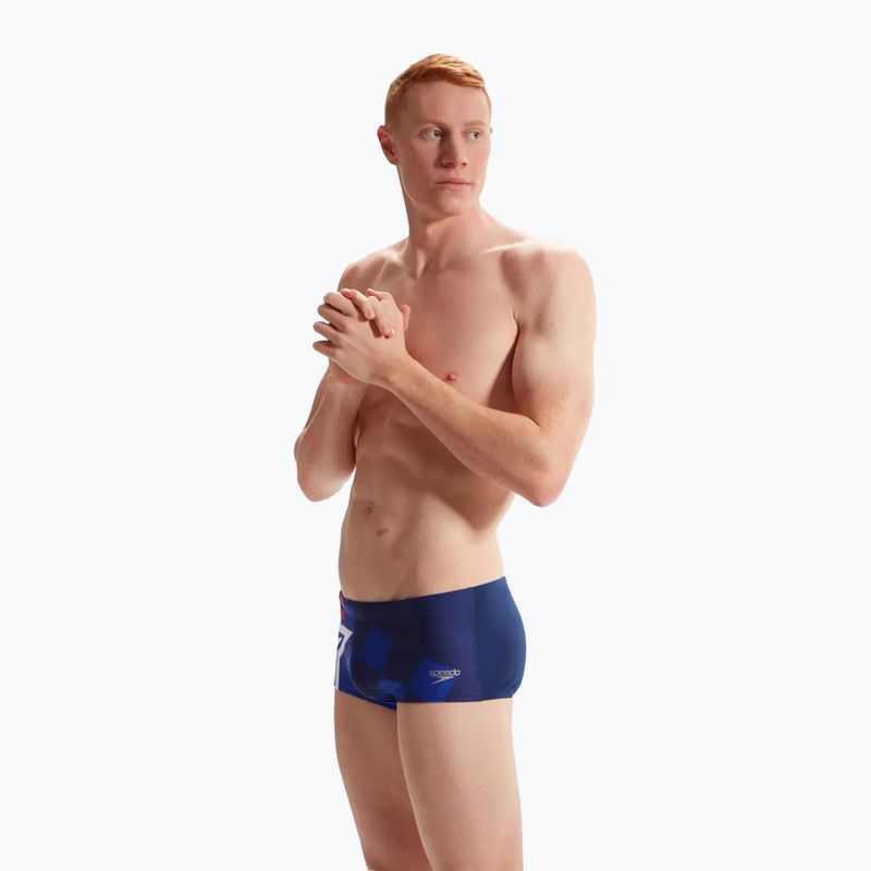 Плавки чоловічі Speedo Placement Digital Brief cerulean blue/true cobalt/watermelon/white 6