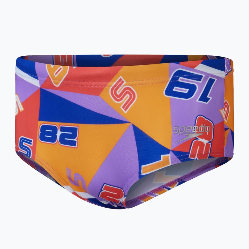 Плавки сліпи дитячі Speedo 13 Allover Club Training Digital Brief true cobalt/sweet purple/mandarin peel