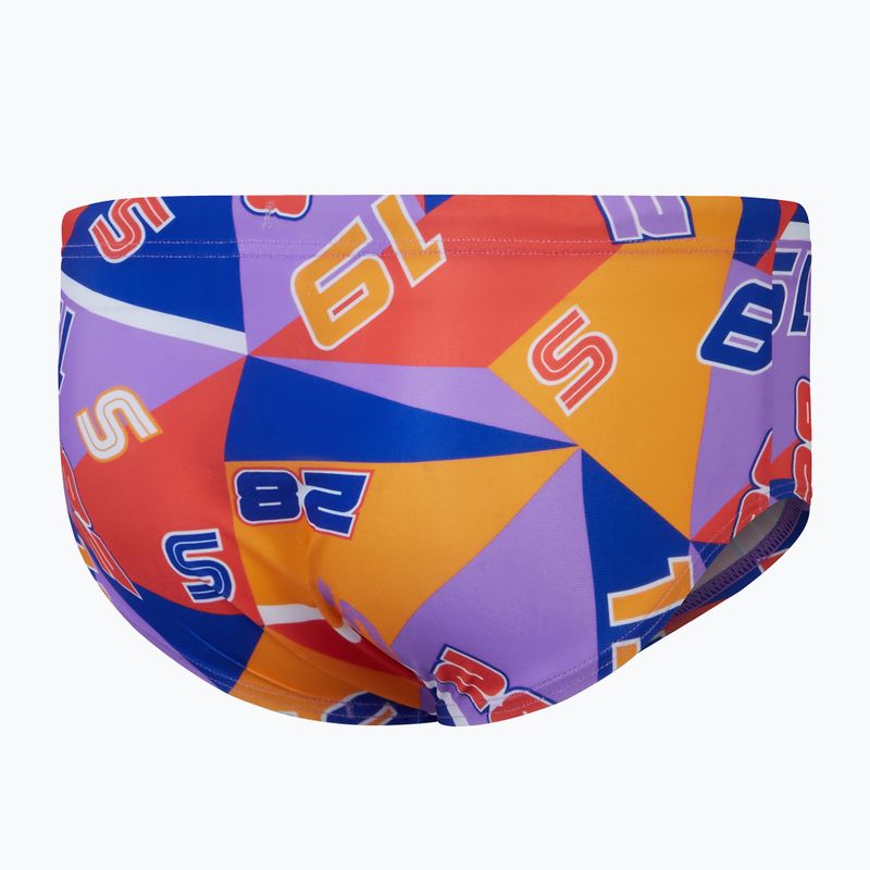 Плавки сліпи дитячі Speedo 13 Allover Club Training Digital Brief true cobalt/sweet purple/mandarin peel 2