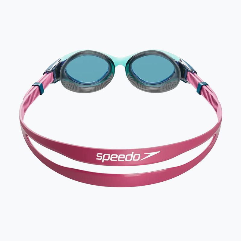 Окуляри для плавання жіночі Speedo Biofuse 2.0 marine blue/peacock/funny pink 3