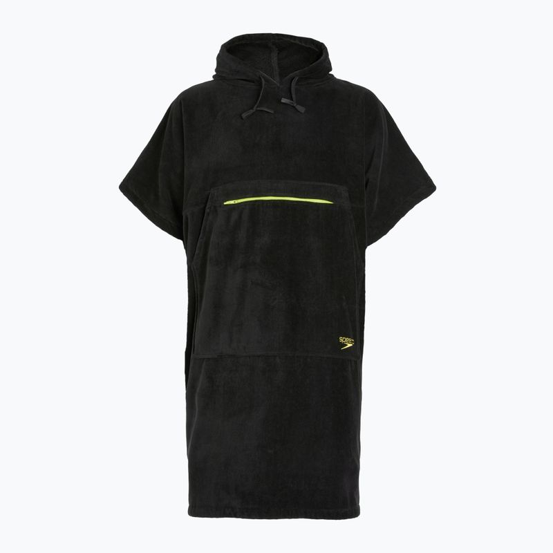 Пончо для плавання Speedo Swim Poncho S чорне/гіпержовте