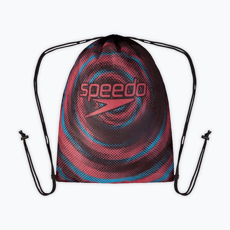 Сумка для плавання Speedo Printed Mesh black/picton blue/siren red 2