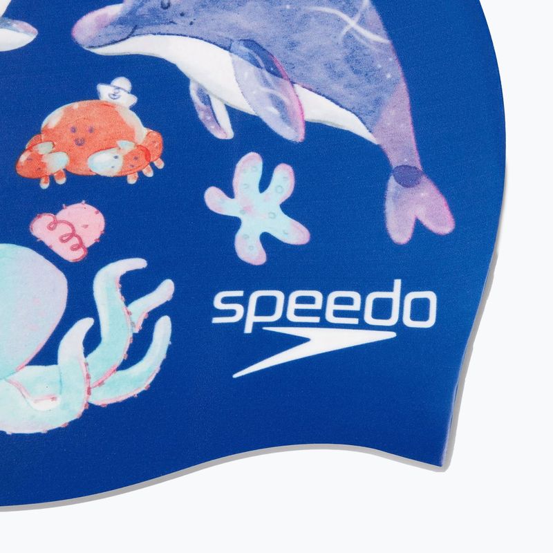 Шапочка для плавання Speedo Digital Printed imperial blue/picton blue/curious blue 3