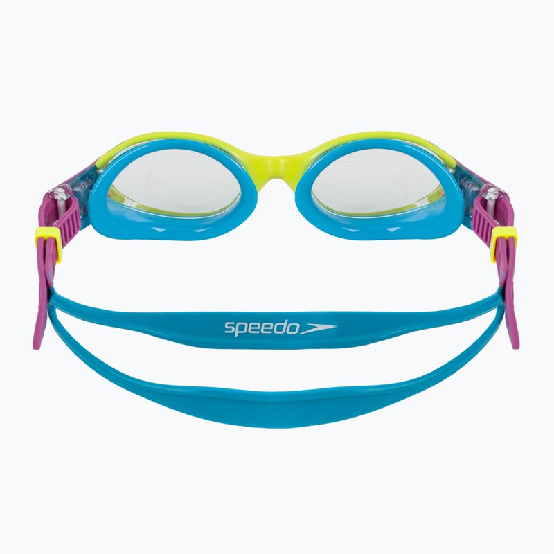 Окуляри для плавання дитячі Speedo Biofuse 2.0 lemon drizzle/kiki pink/picton blue 4