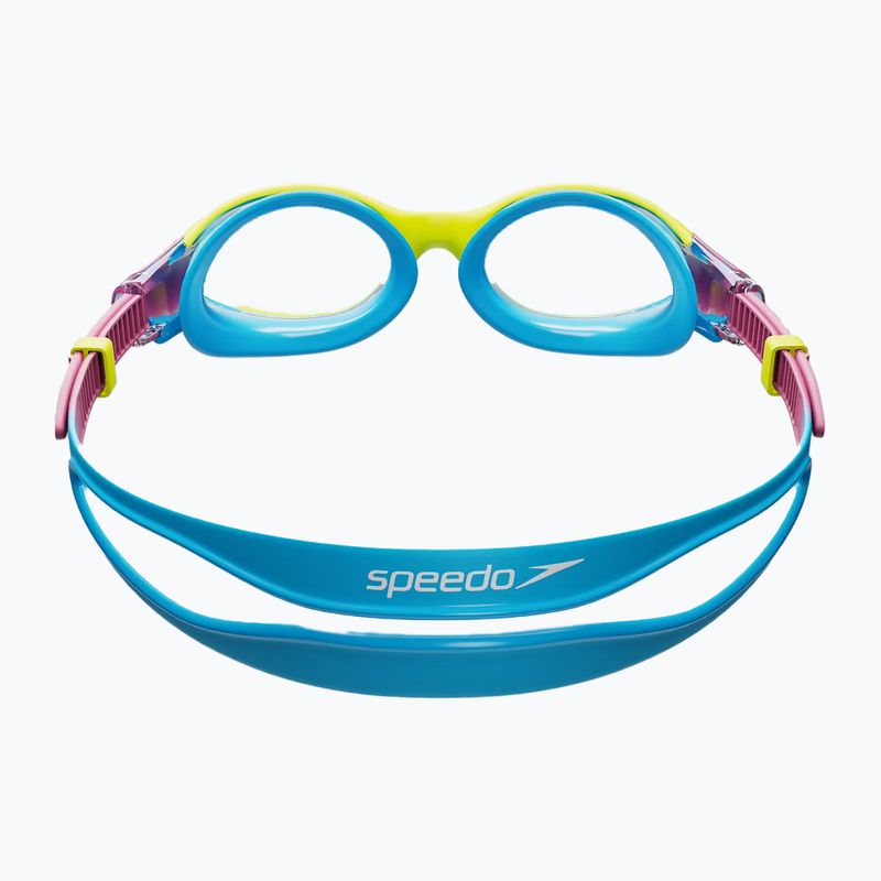 Окуляри для плавання дитячі Speedo Biofuse 2.0 lemon drizzle/kiki pink/picton blue 3