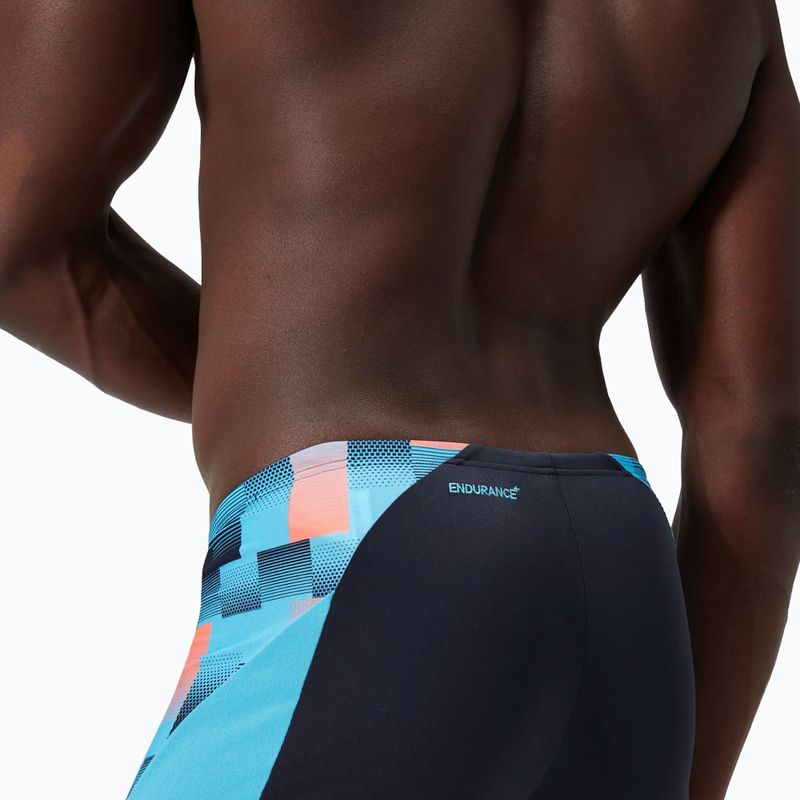 Чоловічі плавальні боксери Speedo Endurance+ MAX Splice Aquashort темно-синій / пітоновий / синьо-червоний 10