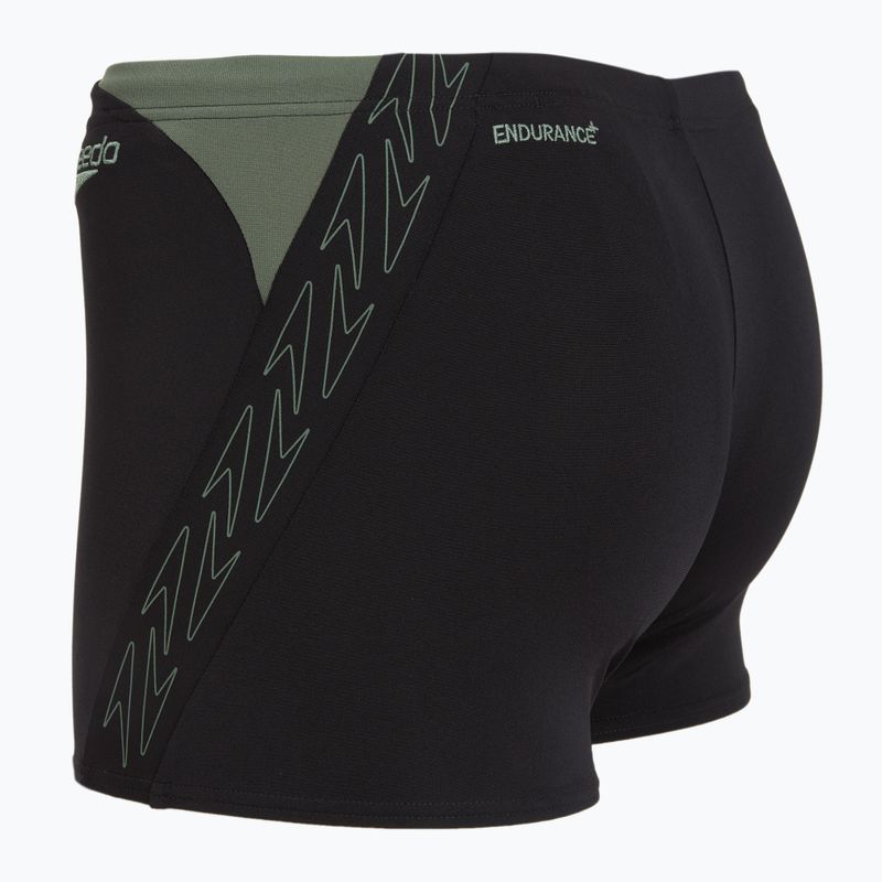 Чоловічі плавальні боксери Speedo HyperBoom Splice Aquashort чорні/кантрі-зелені 3