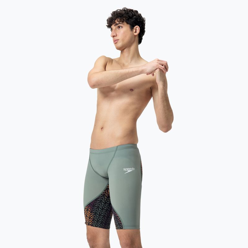 Чоловічі плавки Speedo Fastskin LZR Ignite Jammer кантрі зелений/чорний/нектарин 3