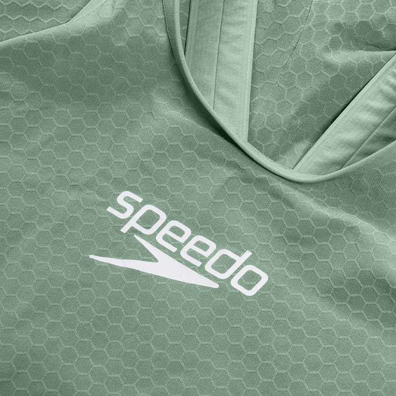 Купальник стартовий жіночий Speedo Fastskin LZR Pure Intent 2.0 Openback Kneeskin country green/black/tridescent 3