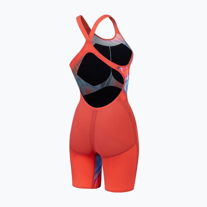 Купальник суцільний жіночий Speedo Fastskin LZR Pure Valor 2.0 Openback Kneeskin flame red/picton blue 2