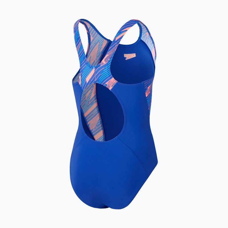 Купальник суцільний дитячий Speedo HyperBoom Splice Muscleback true cobalt/siren red/picton blue 2