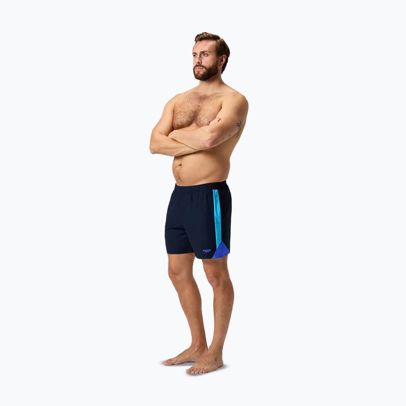 Шорти для плавання чоловічі Speedo HyperBoom Splice 16" true navy/berry 6