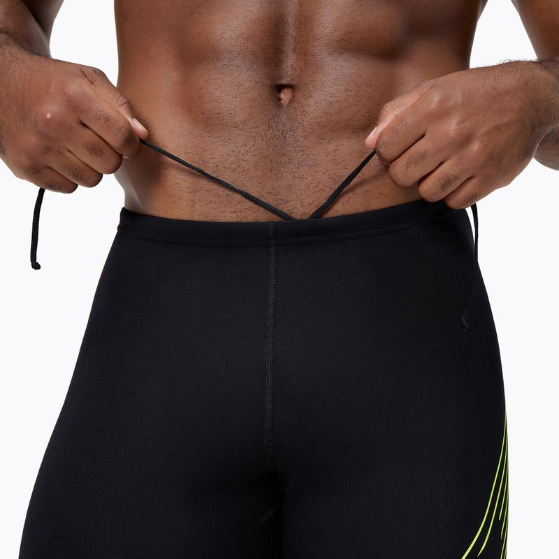 Чоловічі плавки HyperBoom Placement Swim Jammer чорний/гіпержовтий 4