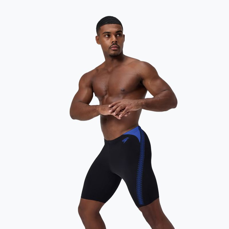 Чоловічі плавальні джемери Speedo Hyper Boom Splice black/cobalt pop 4