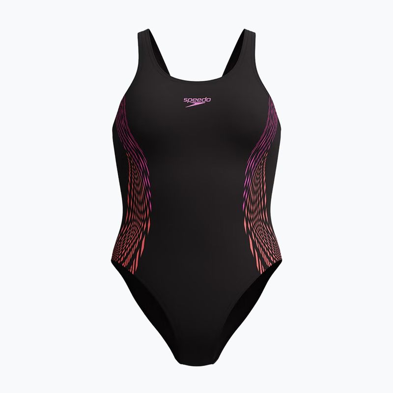 Жіночий суцільний купальник Speedo Placement Muscleback neon violet